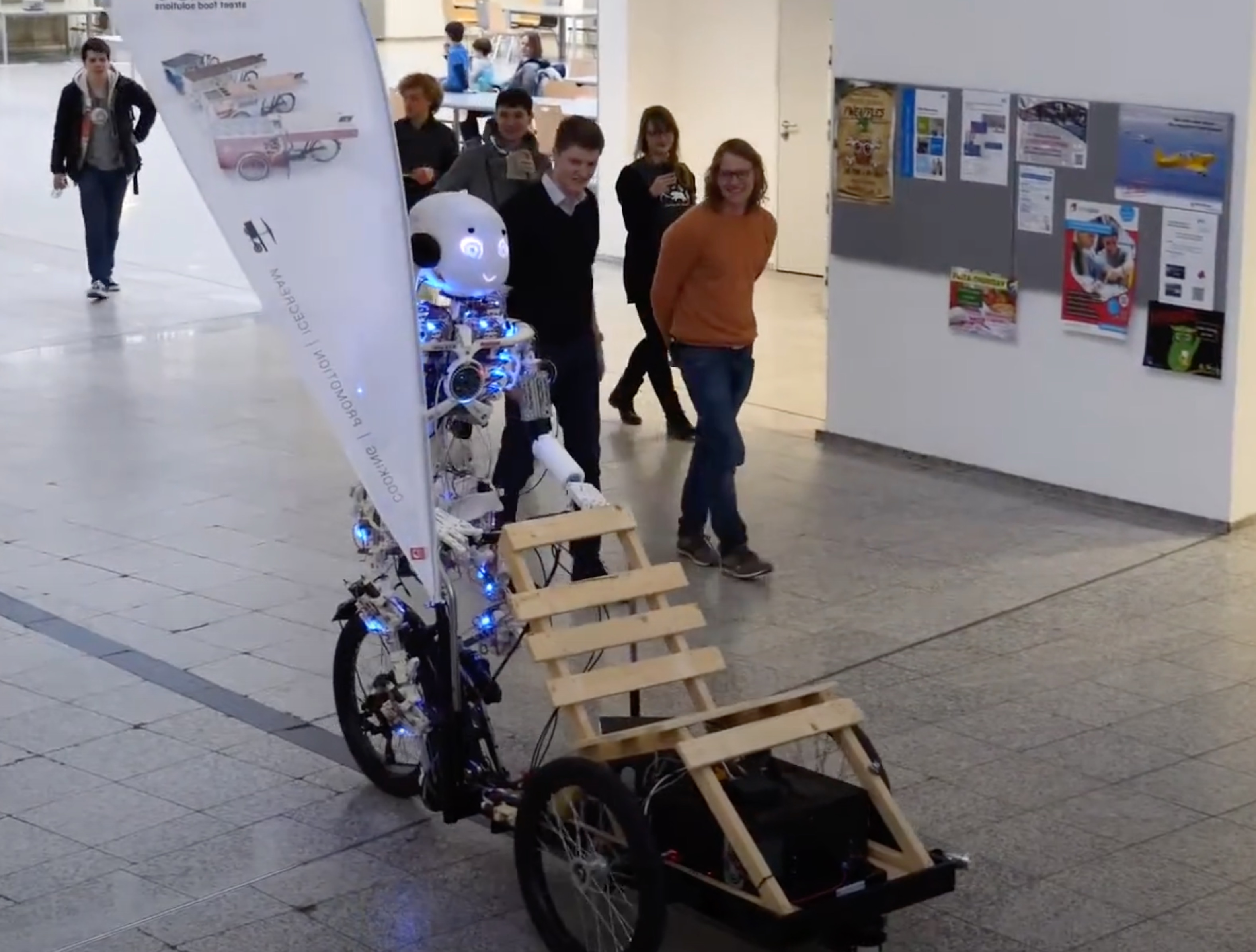 Roboy 2.0 complete – the first musculoskeletal humanoid on a bike